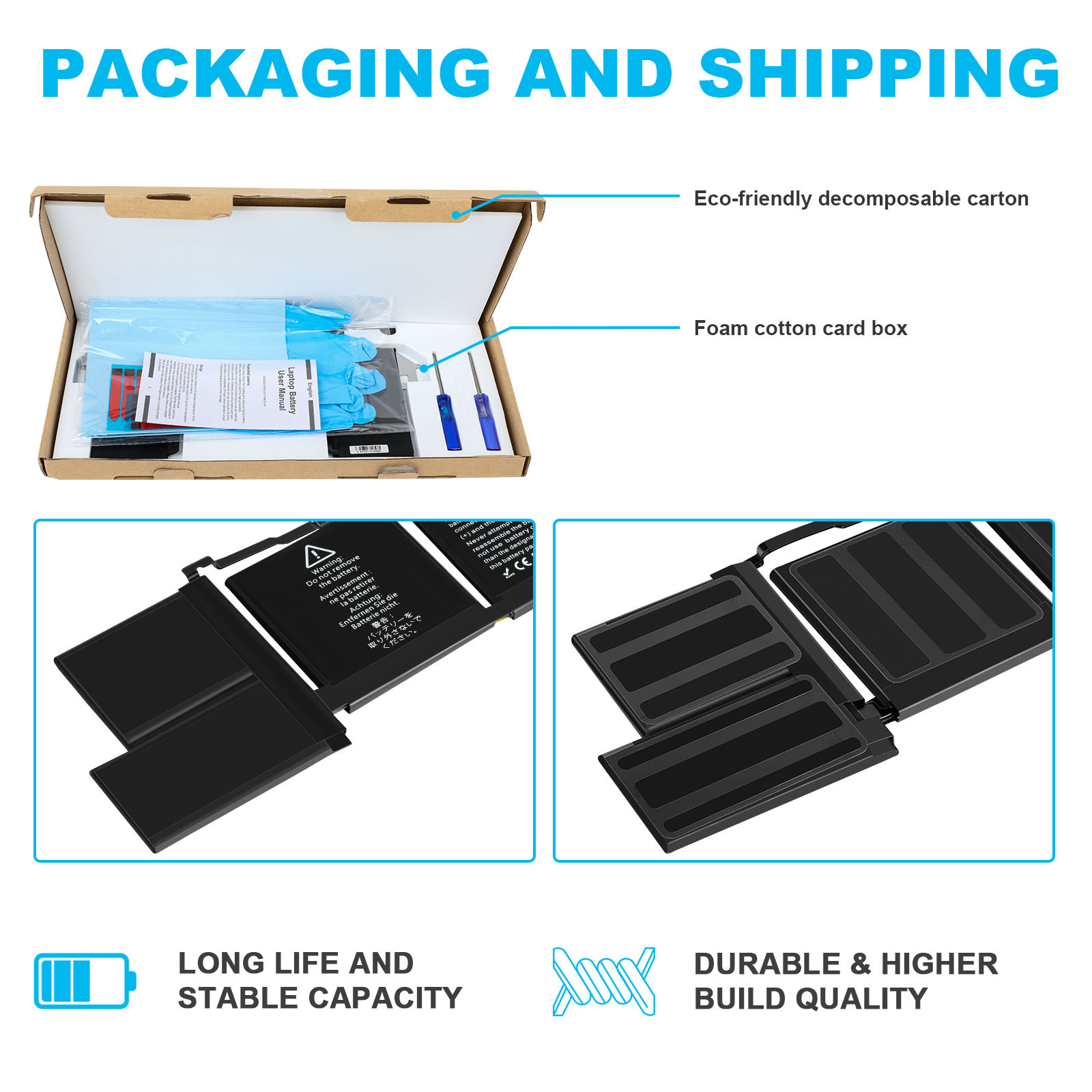 A1965 Battery for Apple Macbook Air 13″ A1932 2018 2019 A2179 2020 EMC3302